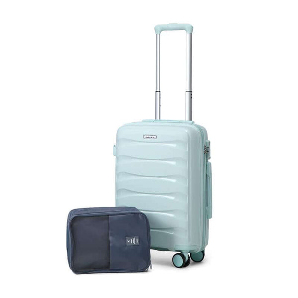AAIVV 20Inch Luggage Expandable Carry on PP Hardside Suitcase with TSA Lock Spinner Wheels Durable Free Shoe Bag Gift for Back to School Luggagesets