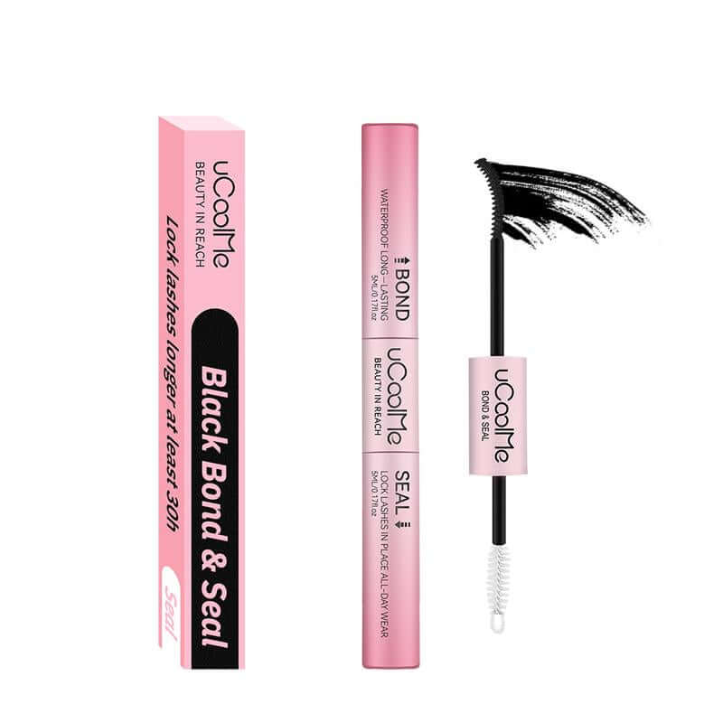 [Upgrade New] Ucoolme Lashes 2In1 Bond & Seal Waterproof Glue for Lashes Cluster Strong Hold for Beginner Friend Makeup Glue & Remover
