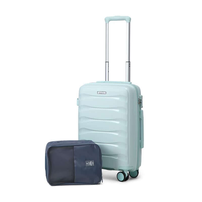 AAIVV 20Inch Luggage Expandable Carry on PP Hardside Suitcase with TSA Lock Spinner Wheels Durable Free Shoe Bag Gift for Back to School Luggagesets