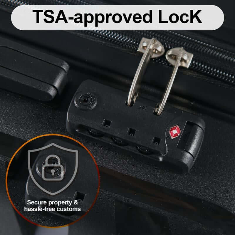 AAIVV 20Inch Luggage Expandable Carry on PP Hardside Suitcase with TSA Lock Spinner Wheels Durable Free Shoe Bag Gift for Back to School Luggagesets