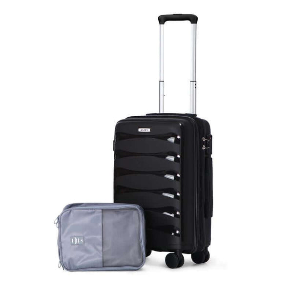 AAIVV 20Inch Luggage Expandable Carry on PP Hardside Suitcase with TSA Lock Spinner Wheels Durable Free Shoe Bag Gift for Back to School Luggagesets