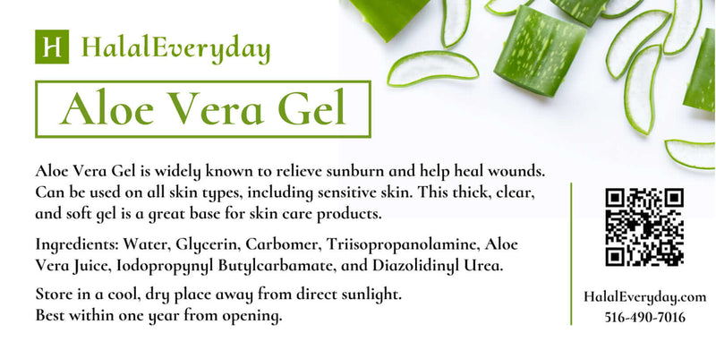 100% Pure Aloe Vera Gel - Organic Skin Care Soothing Moisturizing Cosmetic Grade