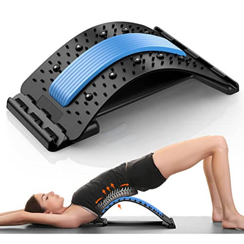 NNUIBY Back Stretcher for Lower Back Pain Relief, 3 Level Back Cracking Device for Herniated Disc, Scoliosis, Back Cracker Board,Spine Decompression